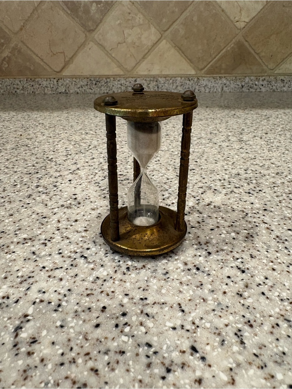 Brass Hourglass Decorative Timer - Vintage Style